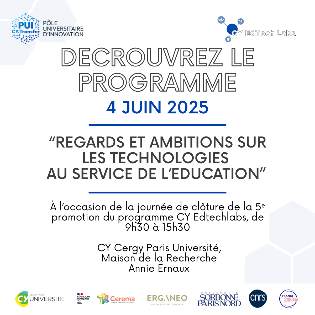 Découvrez le programme