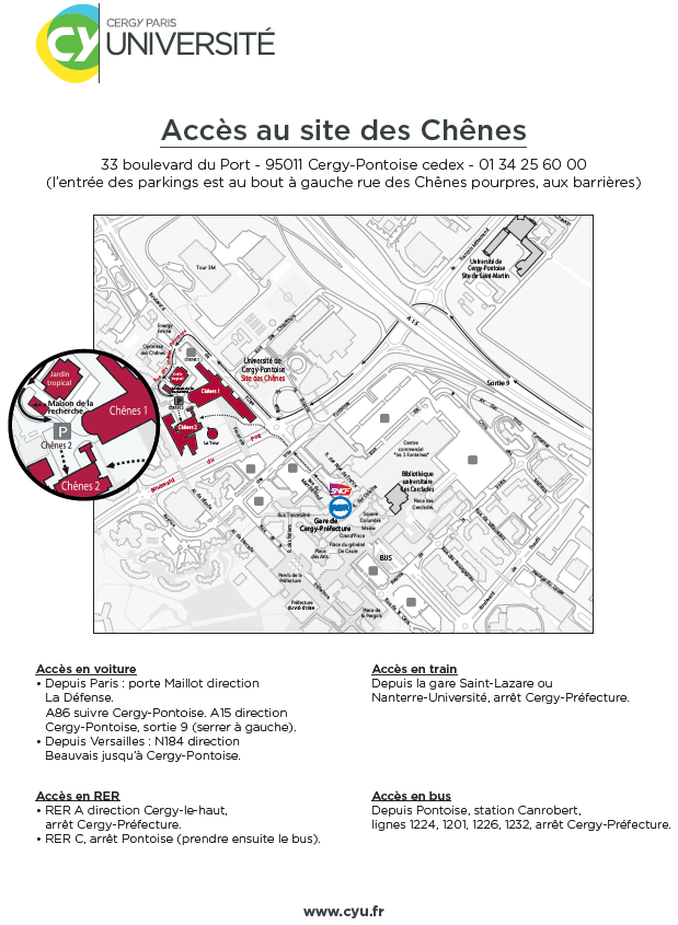 Plan d'accès CY MSHS
