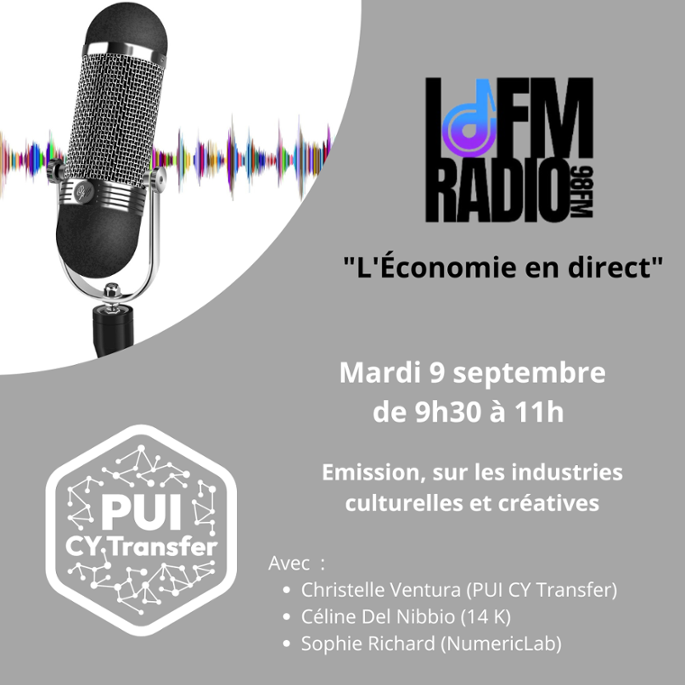 PUI CY Transfer sur IDFM Radio, industries culturelles et créatives