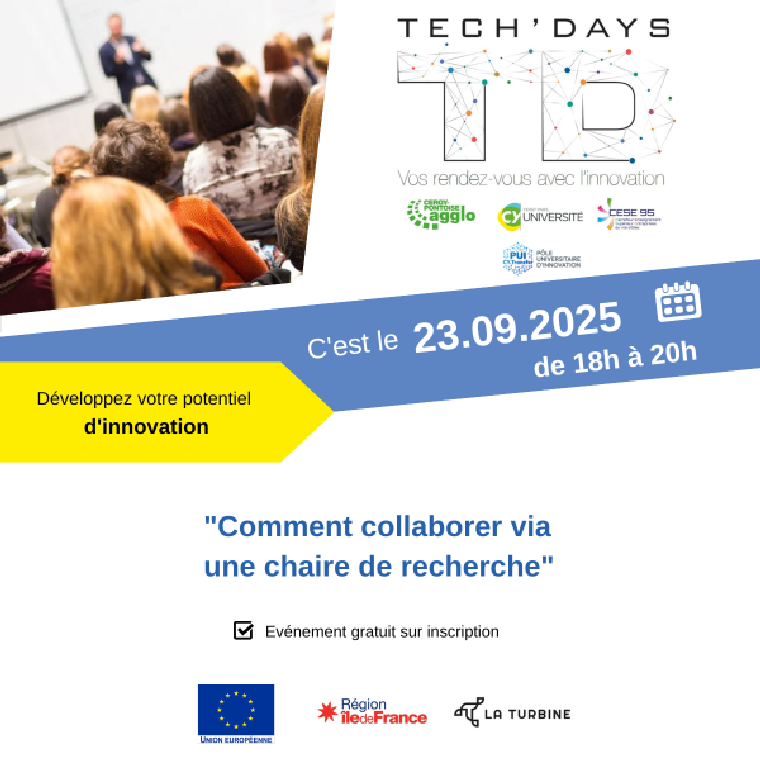 Tech'Days | Comment collaborer via une chaire de recherche ?